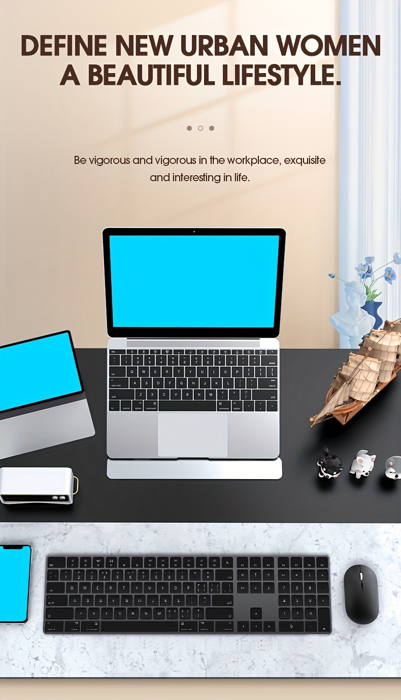 Wireless Ergonomic Silent Mouse – 2.4 GHz, Metal Body