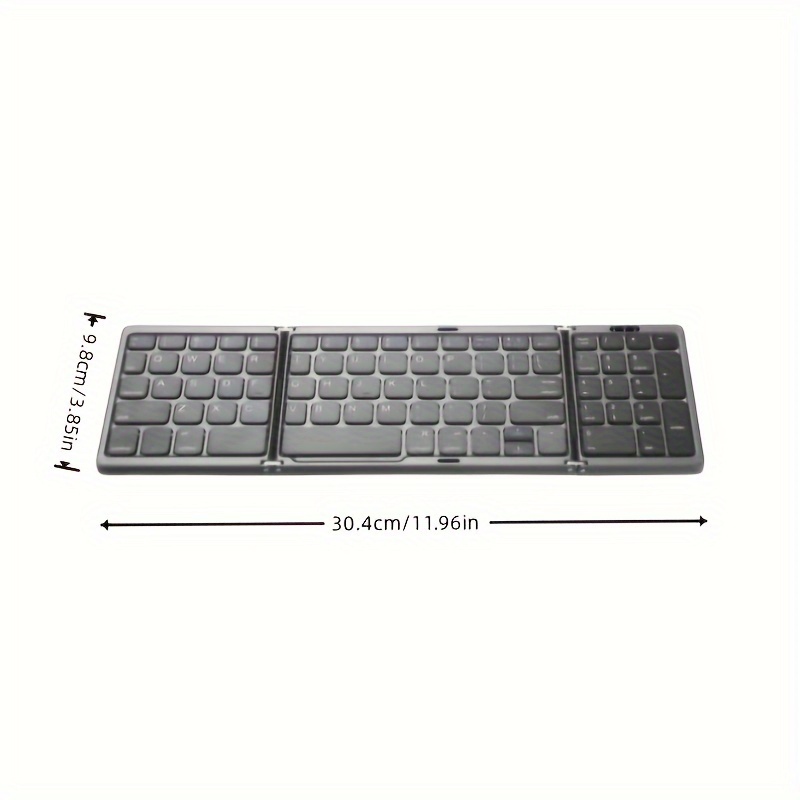 Tri-Fold Bluetooth Keyboard with Numeric Keypad