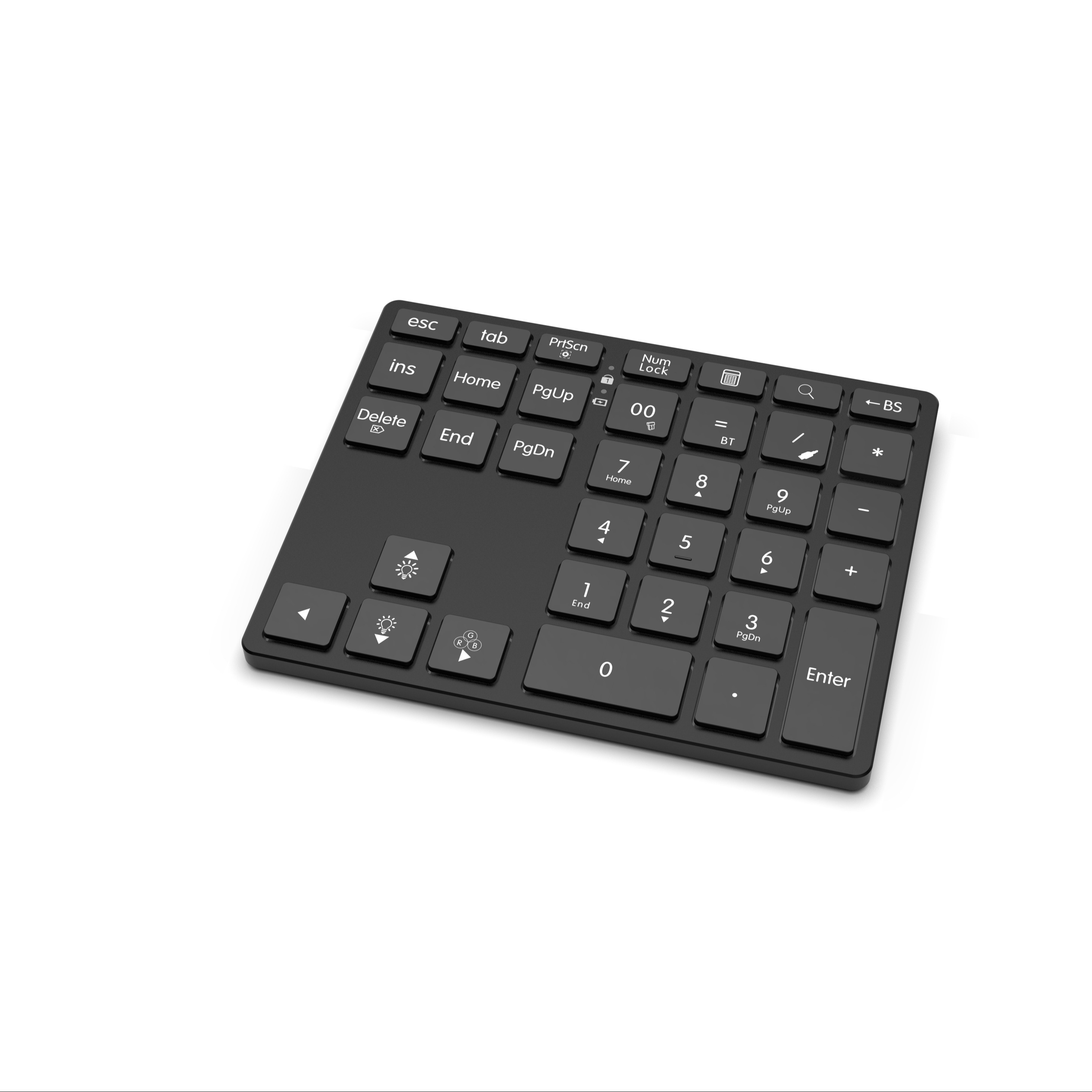 Wireless Rechargeable Numeric Keypad – 2.4G & Bluetooth 5.0
