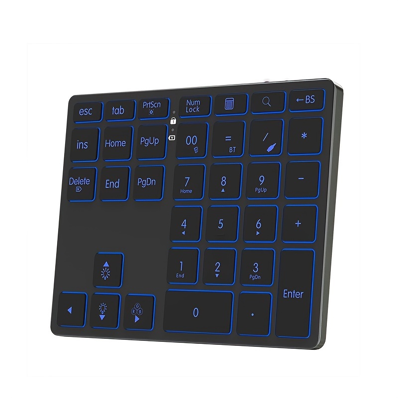 Wireless Rechargeable Numeric Keypad – 2.4G & Bluetooth 5.0