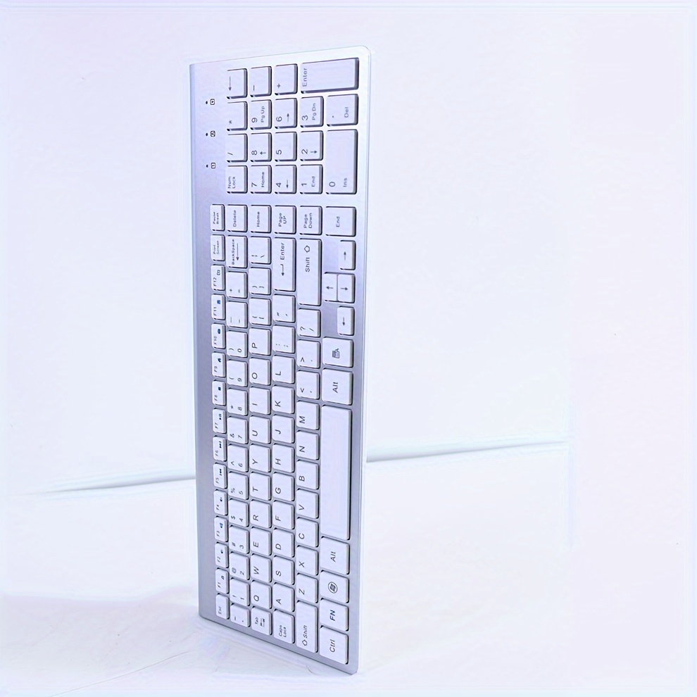 Wireless Keyboard and Mouse Set — 2.4G RF, Silent, Full-Size