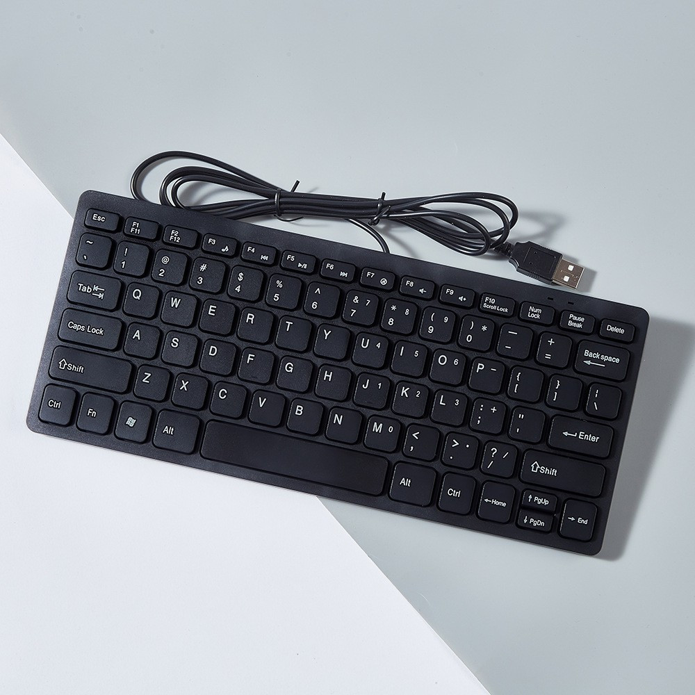 K1000 Mini USB Wired Keyboard – Chocolate-Style Keycaps