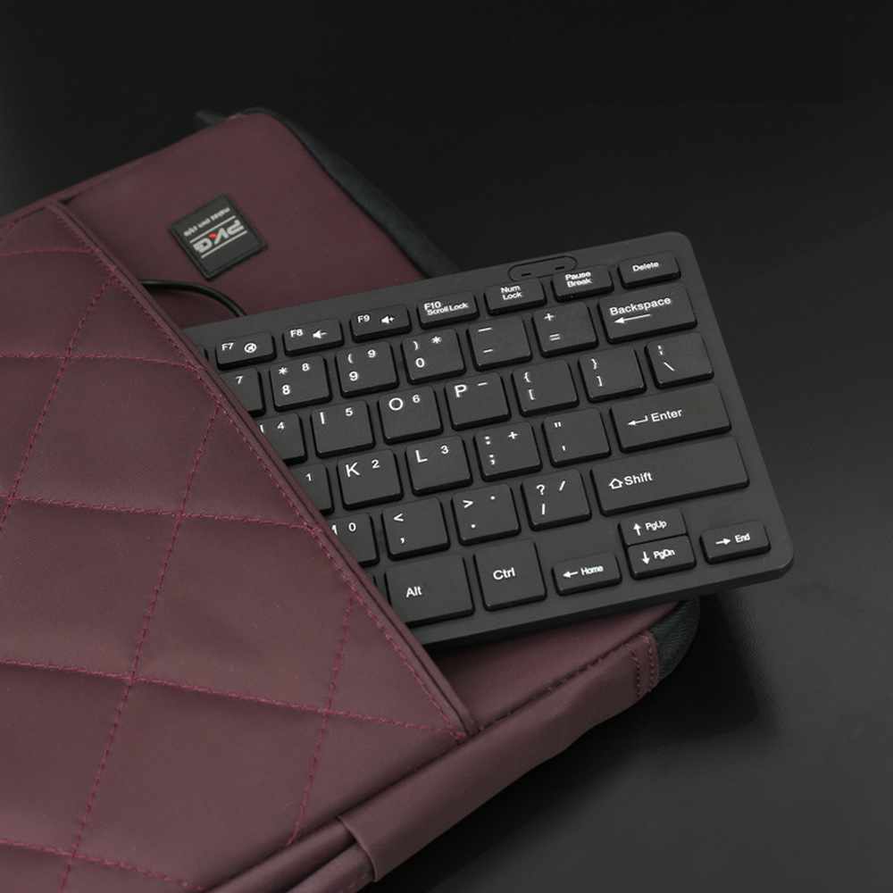 K1000 Mini USB Wired Keyboard – Chocolate-Style Keycaps
