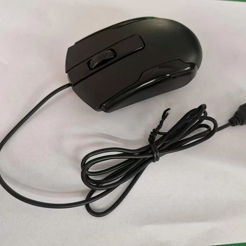 USB Optical Wired Mouse — Ambidextrous, Plug-and-Play