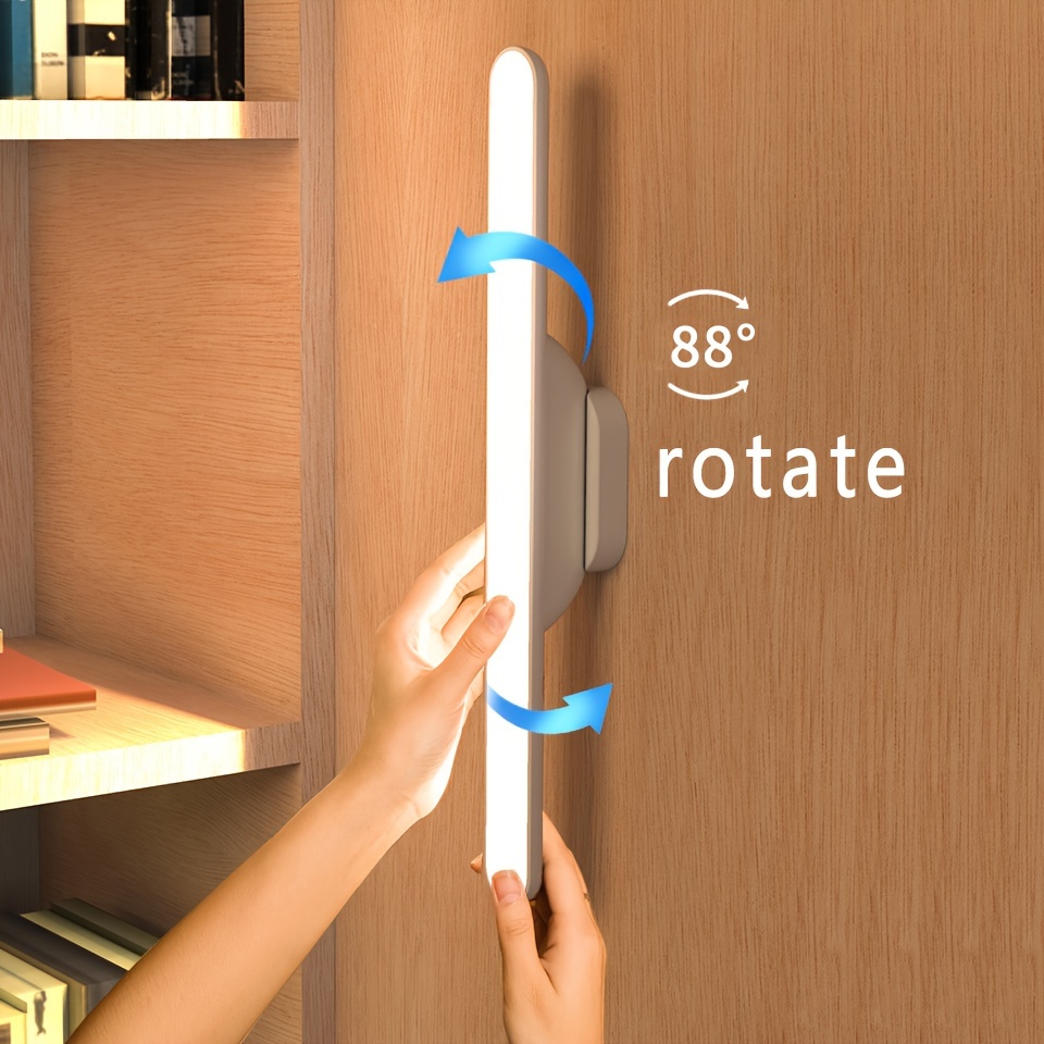 LED Magnetic Reading Lamp — Tri-Color Adjustable, USB-C Rechargeable, No-Drill Portable Desk Lamp