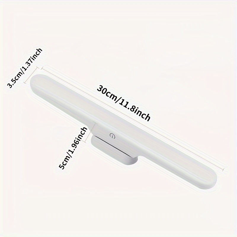 LED Magnetic Reading Lamp — Tri-Color Adjustable, USB-C Rechargeable, No-Drill Portable Desk Lamp