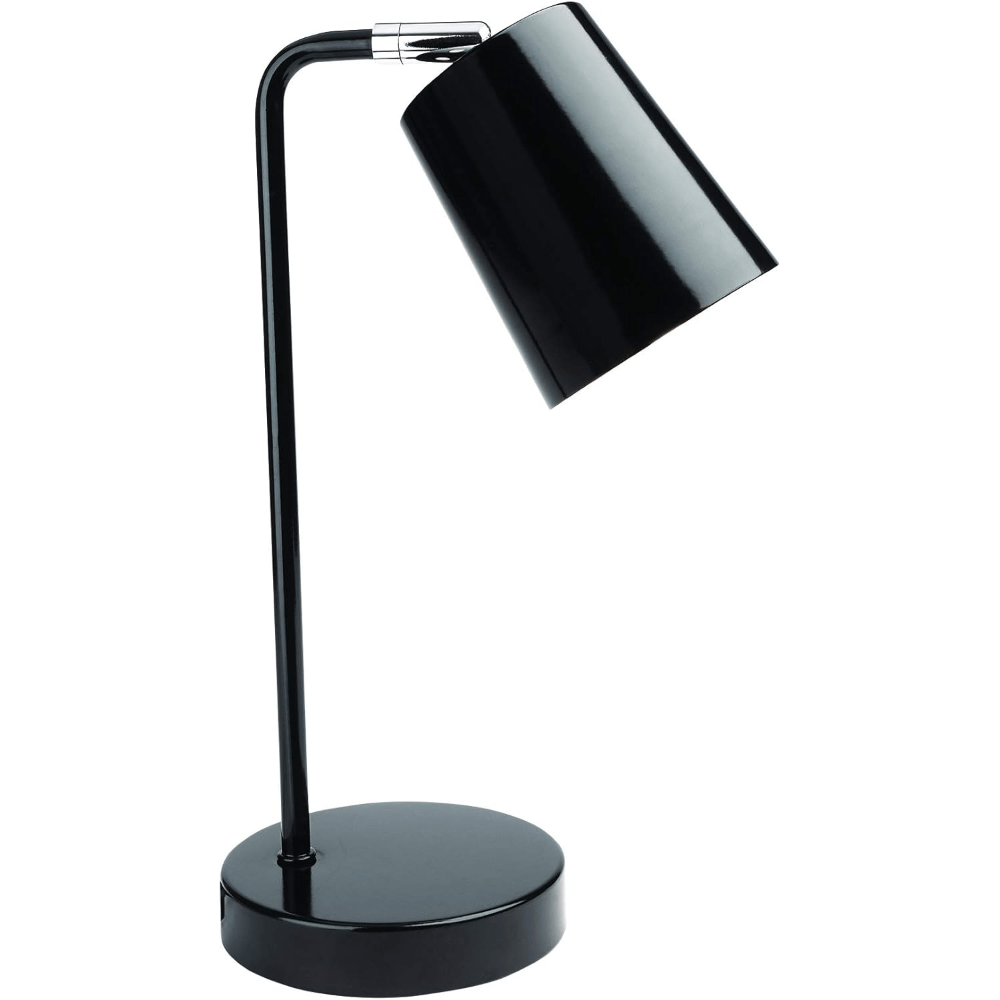 Modern Black Metal LED Desk Lamp — Adjustable Reading Lamp