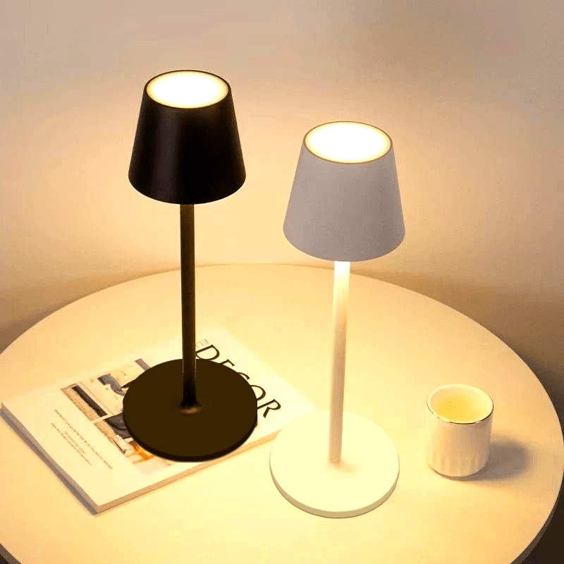 Wireless LED Desk Lamp — Touch Control, 3-Color Temperature, USB Rechargeable