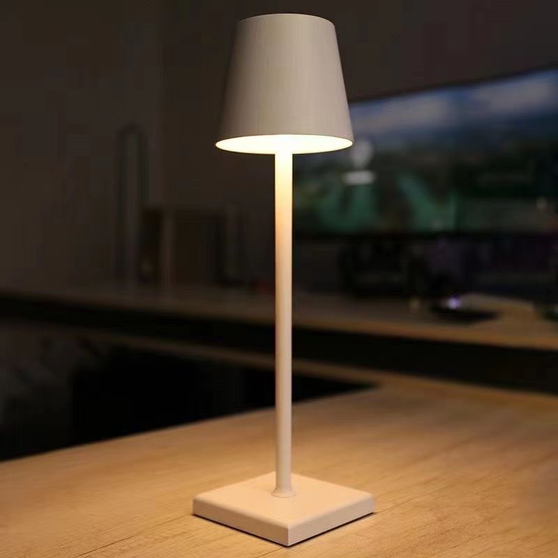 Wireless LED Desk Lamp — Touch Control, 3-Color Temperature, USB Rechargeable