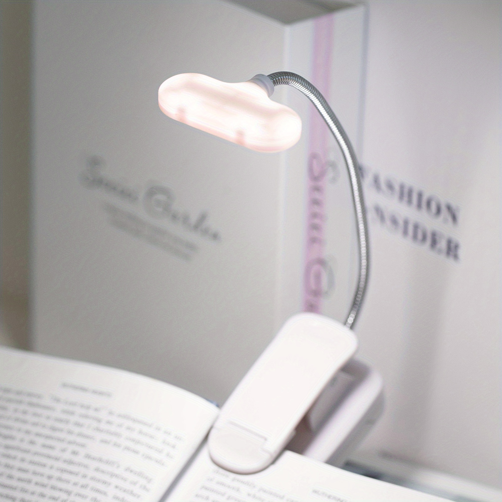Flexible Clamp-On Book Light — USB-Rechargeable LED Reading Lamp