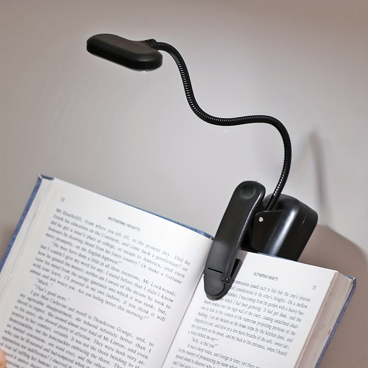 Flexible Clamp-On Book Light — USB-Rechargeable LED Reading Lamp