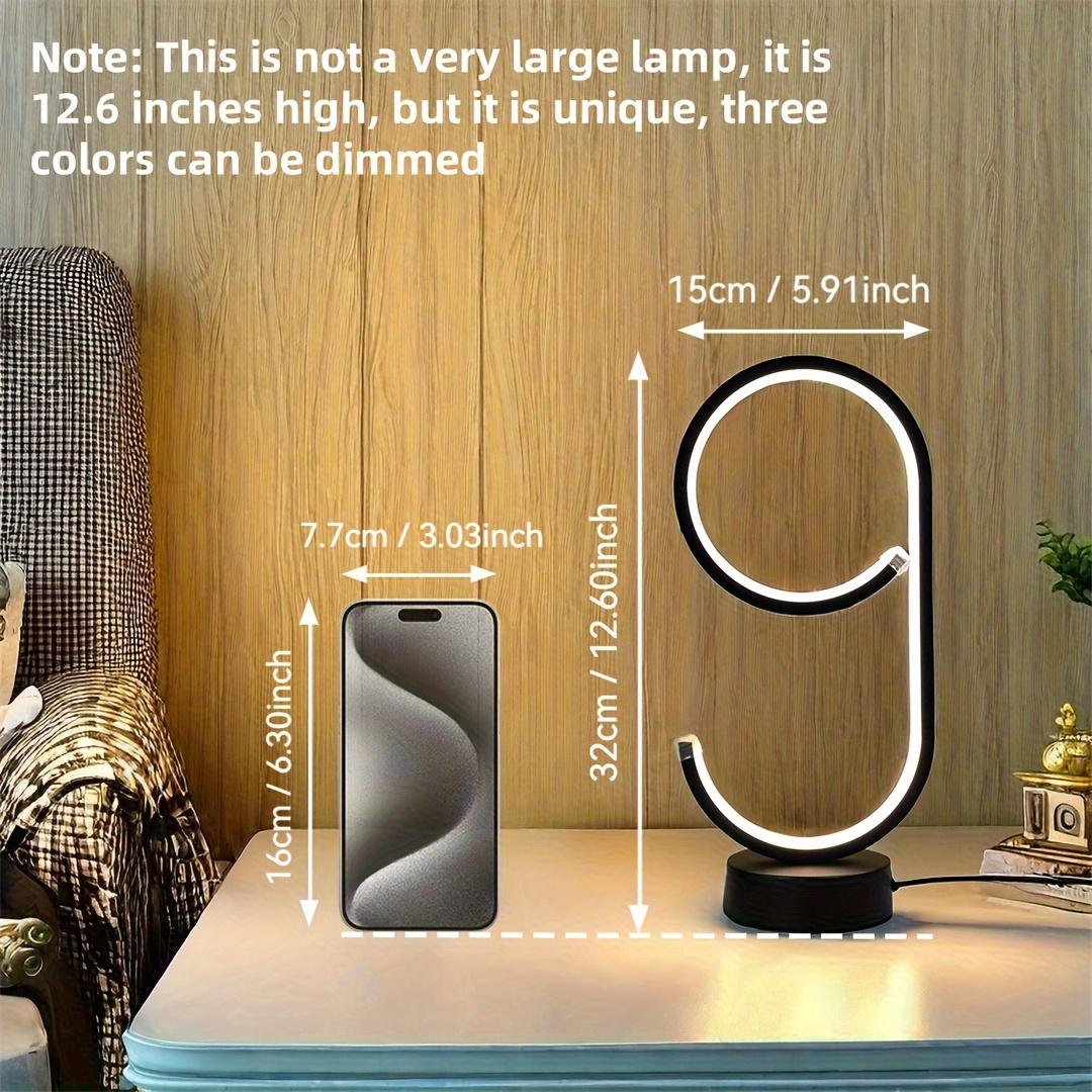 Aluminum Alloy LED Desk Lamp — USB-Powered, 3-Color Temperature & Dimmable