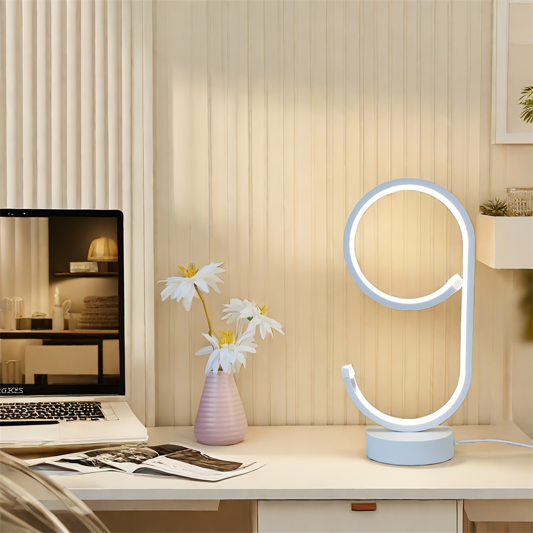 Aluminum Alloy LED Desk Lamp — USB-Powered, 3-Color Temperature & Dimmable