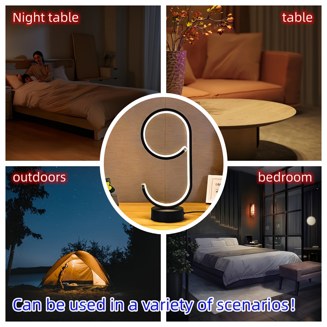 Aluminum Alloy LED Desk Lamp — USB-Powered, 3-Color Temperature & Dimmable