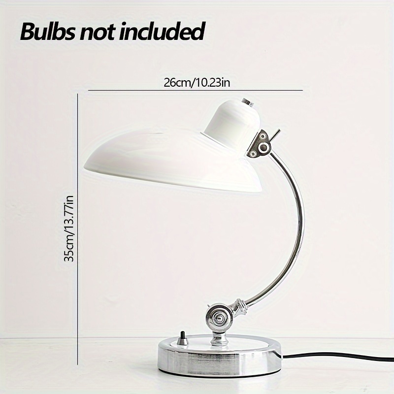 Nordic Vintage Gooseneck Desk Lamp — Adjustable Iron Base