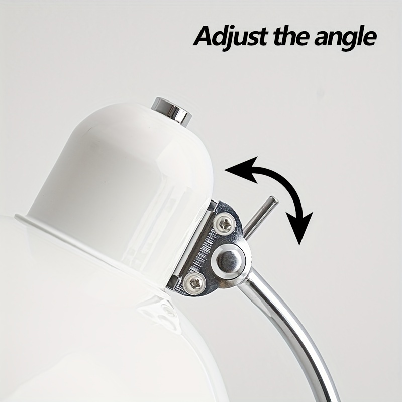 Nordic Vintage Gooseneck Desk Lamp — Adjustable Iron Base