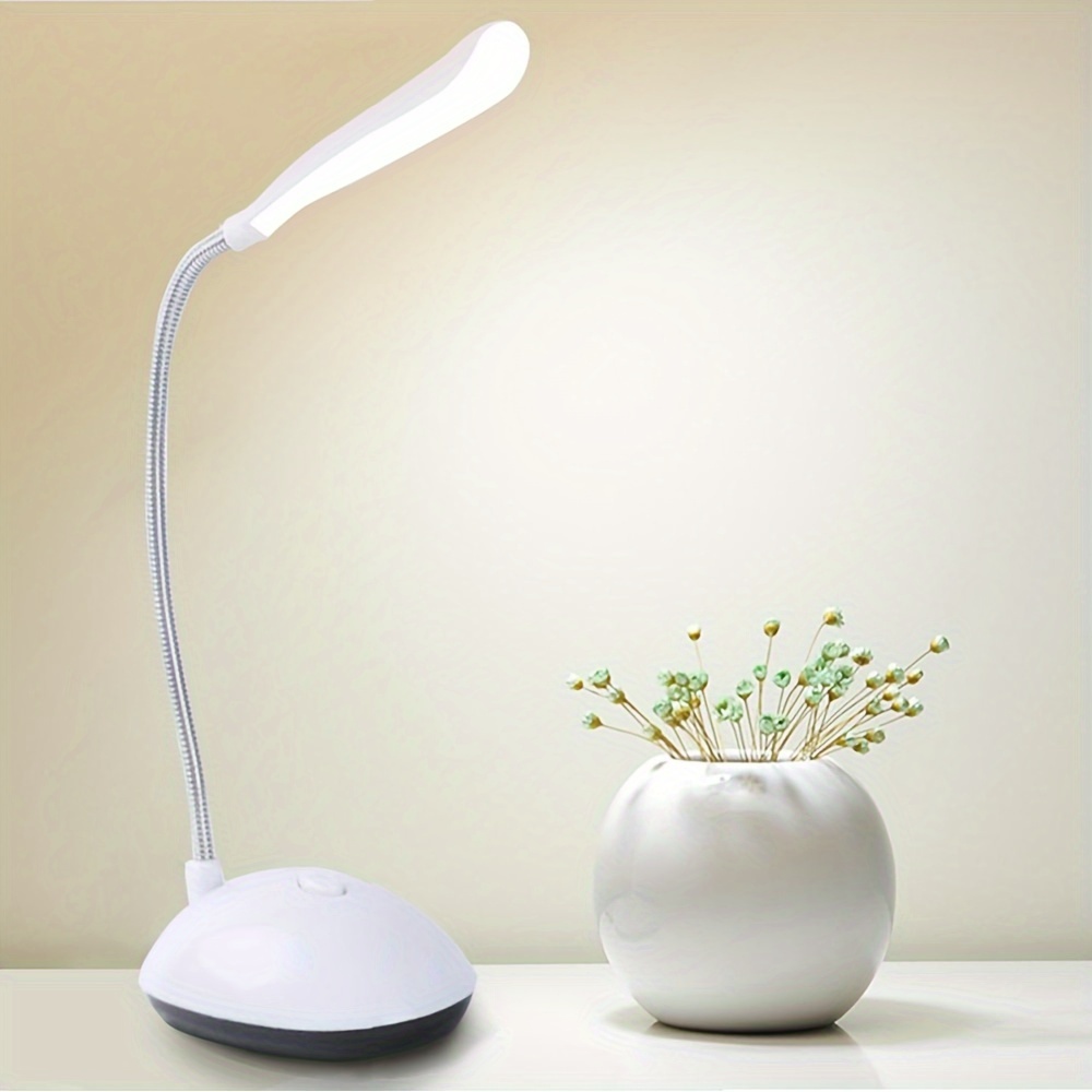 LED Adjustable Gooseneck Desk Lamp — Battery-Powered, Flexible & Eye-Comfort Lighting