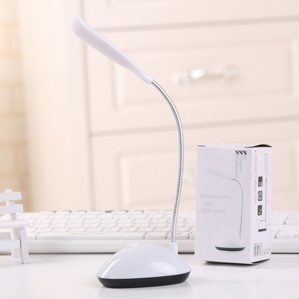 LED Adjustable Gooseneck Desk Lamp — Battery-Powered, Flexible & Eye-Comfort Lighting