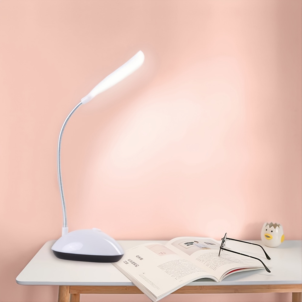 LED Adjustable Gooseneck Desk Lamp — Battery-Powered, Flexible & Eye-Comfort Lighting
