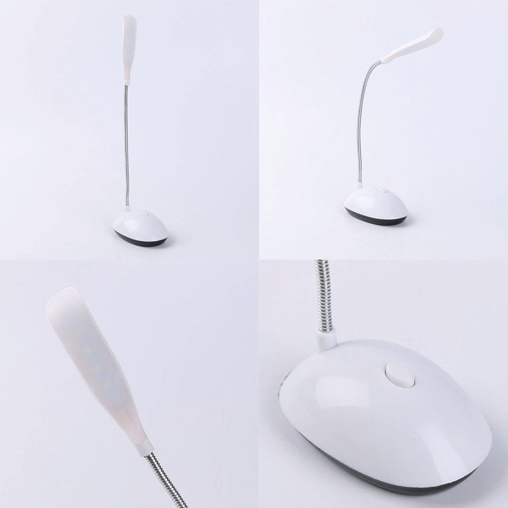 LED Adjustable Gooseneck Desk Lamp — Battery-Powered, Flexible & Eye-Comfort Lighting