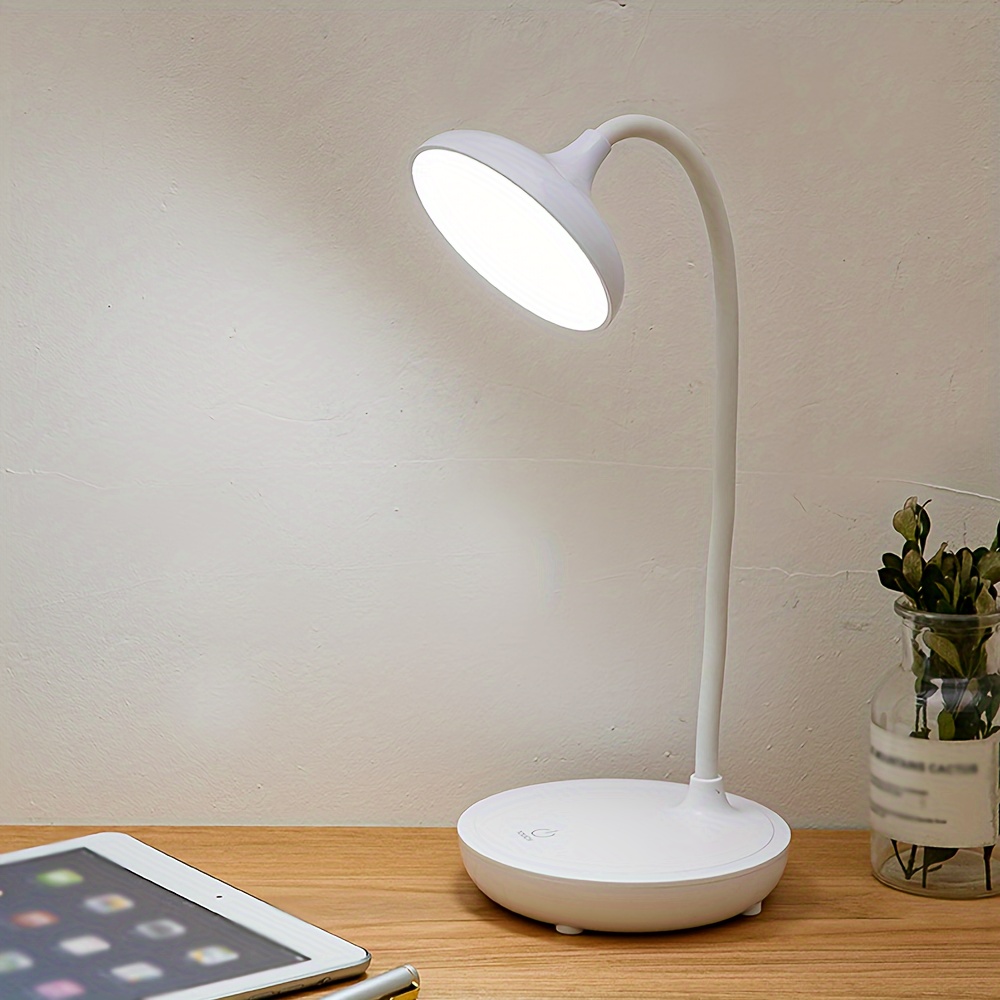 Colorful Round LED Desk Lamp — 3-Level Dimmable, Eye-Care Design