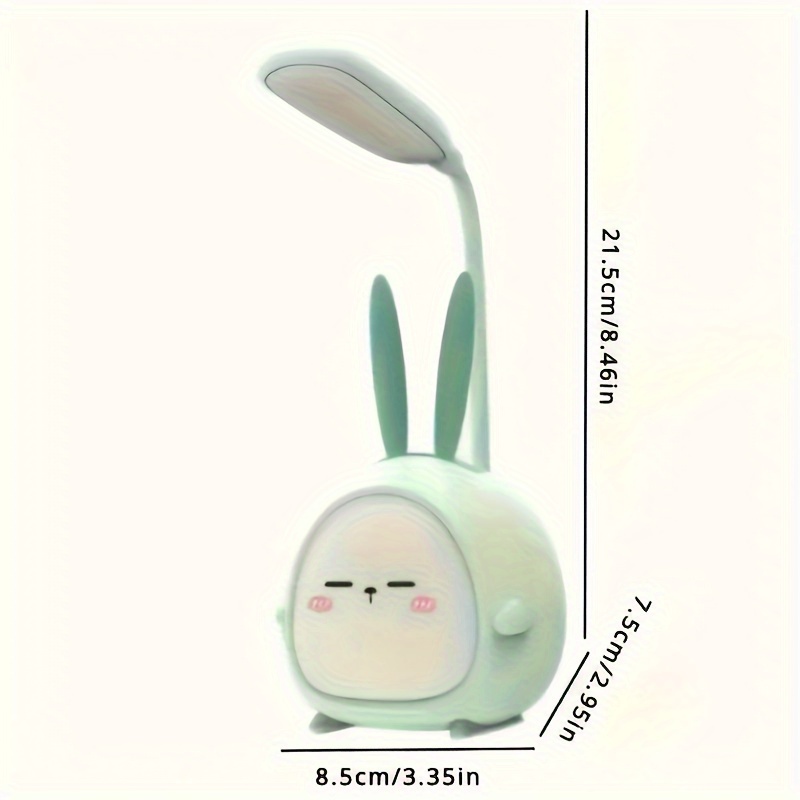 Rabbit-Shaped LED Desk Lamp — USB-Rechargeable Eye-Care Lamp