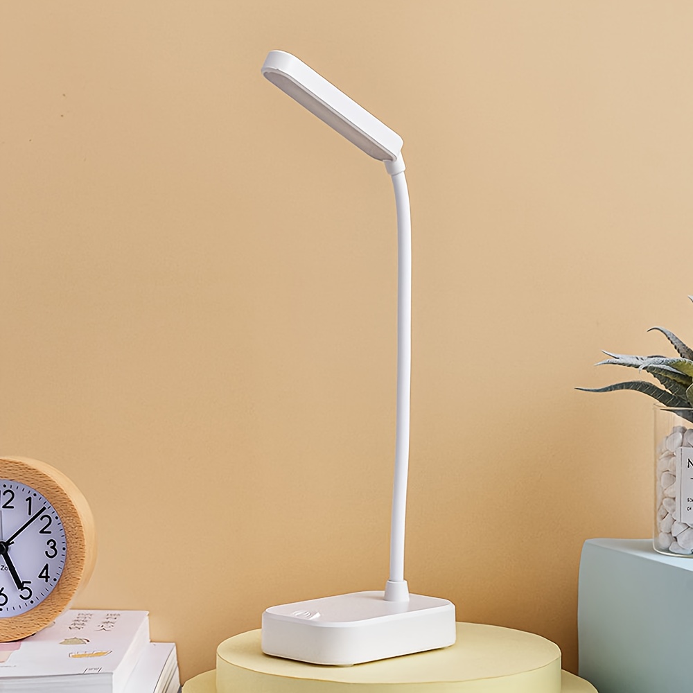 Compact White LED Eye-Care Desk Lamp — USB-Powered (No Battery), Suitable for Office, Reading, and Bedroom Use – Image 3