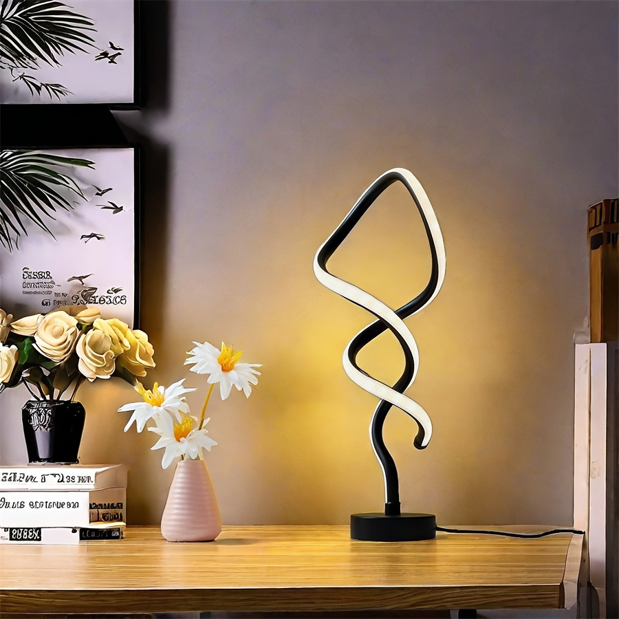 USB adjustable-color-temperature cane-style desk lamp — lighting mode demonstration