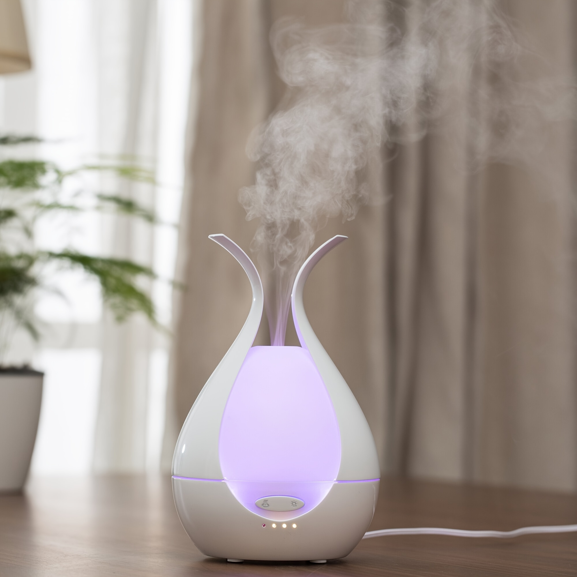 200ml Ultrasonic Aromatherapy Humidifier with 7-Color LED Night Light