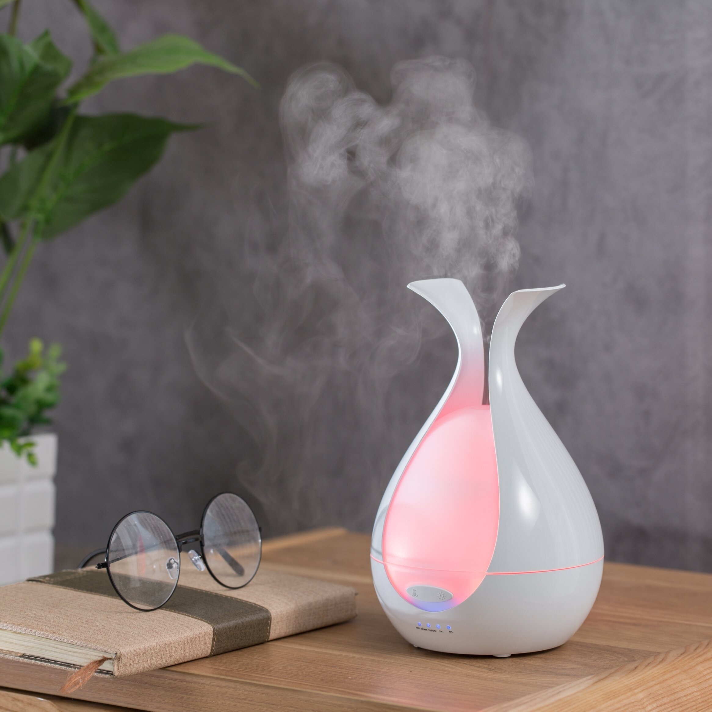 200ml Ultrasonic Aromatherapy Humidifier with 7-Color LED Night Light
