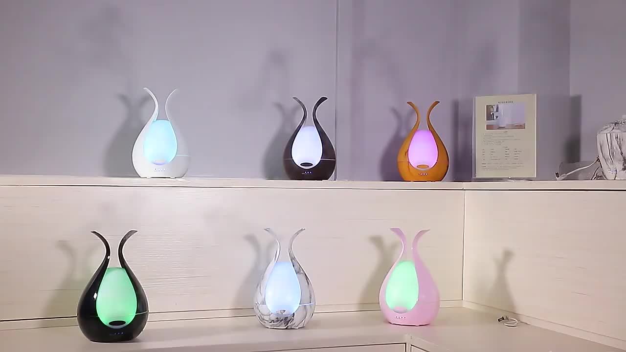 200ml Ultrasonic Aromatherapy Humidifier with 7-Color LED Night Light