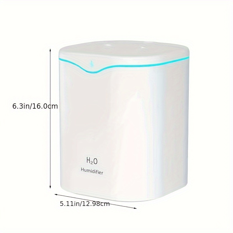 2L USB Portable Ultrasonic Humidifier — Dual Mist Mode, Ultra-Quiet Design, Aromatherapy & 7-Color LED Night Light