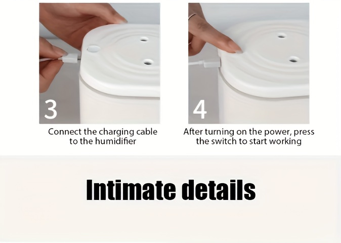 2L USB Portable Ultrasonic Humidifier — Dual Mist Mode, Ultra-Quiet Design, Aromatherapy & 7-Color LED Night Light