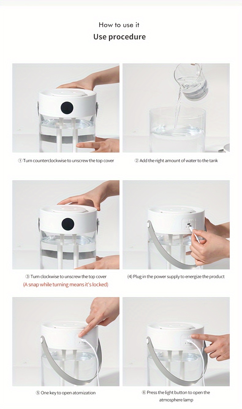 Extra-Large-Capacity Silent USB Humidifier — Dual Mist Nozzles