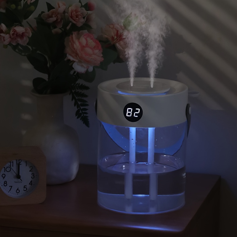 Extra-Large-Capacity Silent USB Humidifier — Dual Mist Nozzles