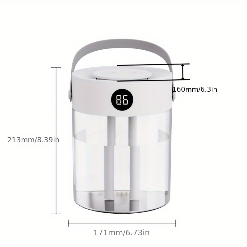 Extra-Large-Capacity Silent USB Humidifier — Dual Mist Nozzles