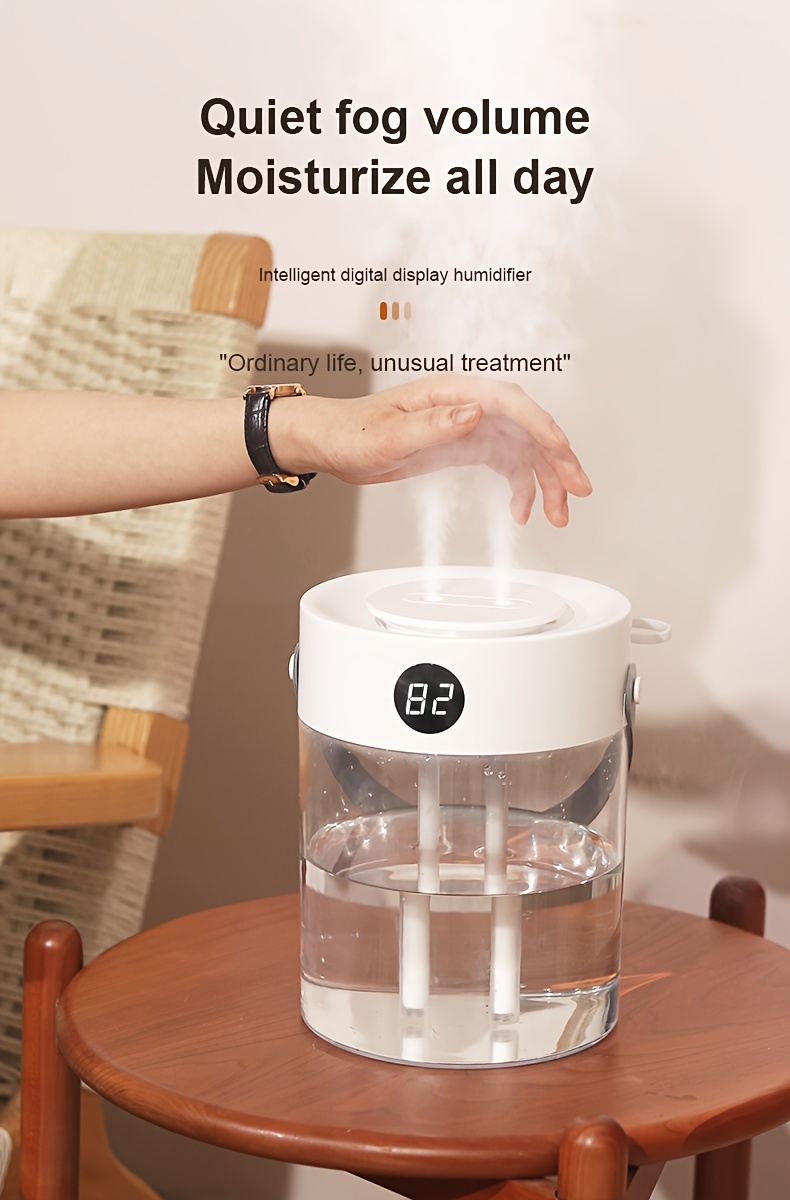 Extra-Large-Capacity Silent USB Humidifier — Dual Mist Nozzles