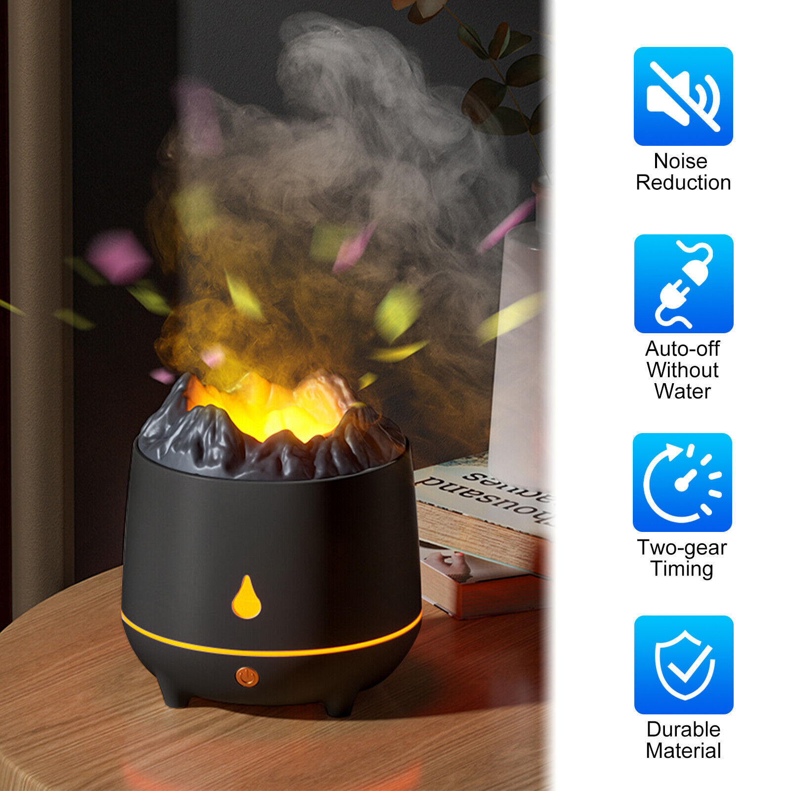 400ml Ultrasonic Humidifier & Essential Oil Diffuser