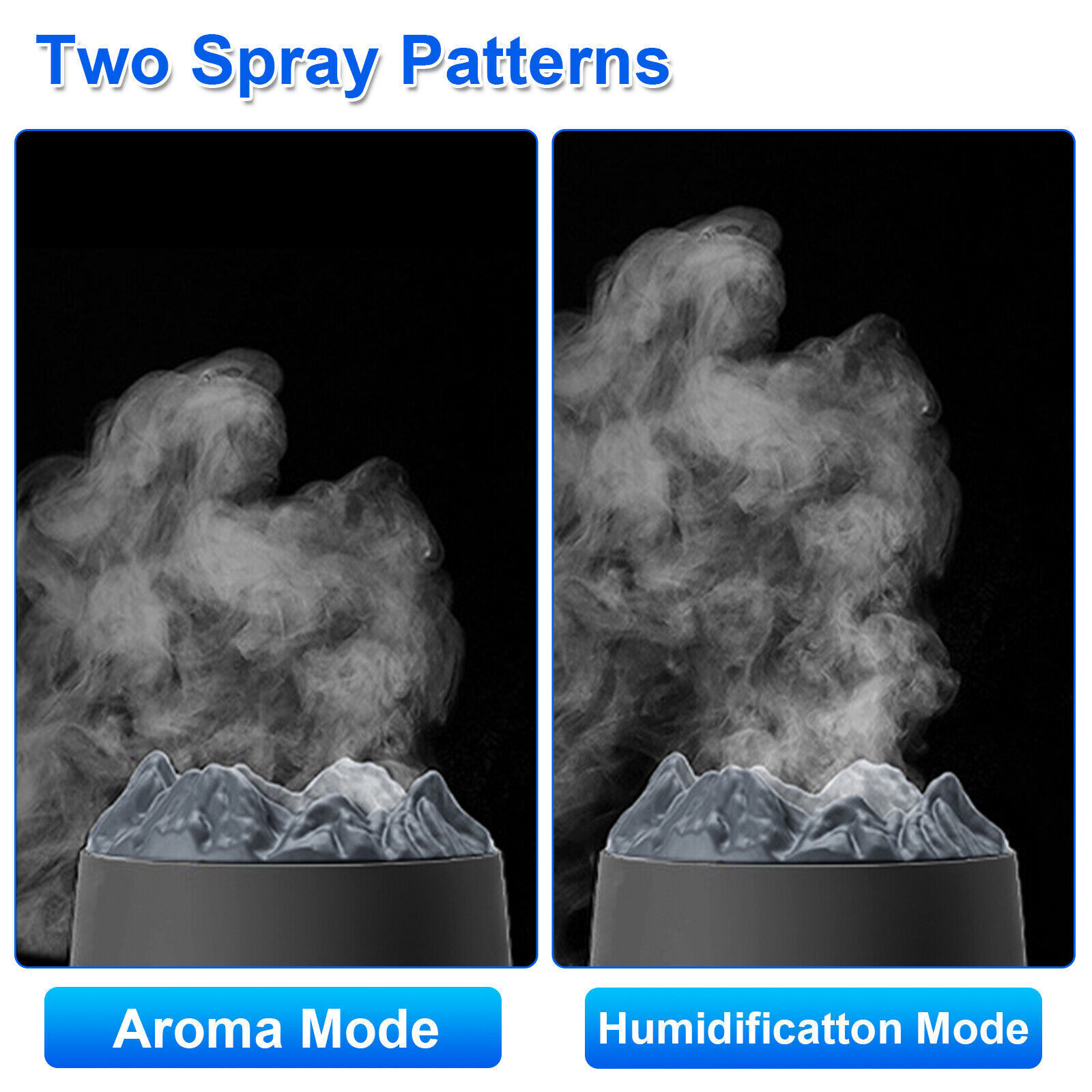 400ml Ultrasonic Humidifier & Essential Oil Diffuser