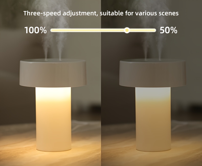 Whisper-Silent USB Humidifier with Adjustable Night Light