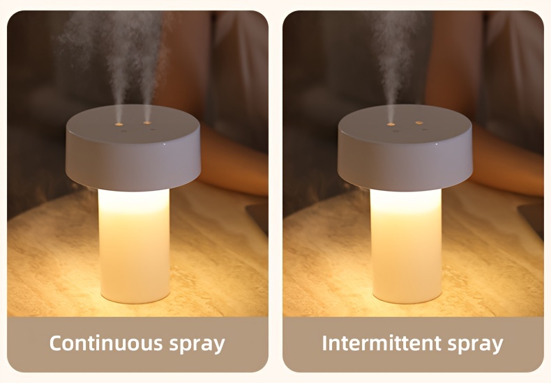 Whisper-Silent USB Humidifier with Adjustable Night Light