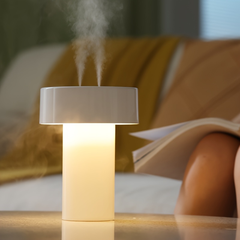 Whisper-Silent USB Humidifier with Adjustable Night Light