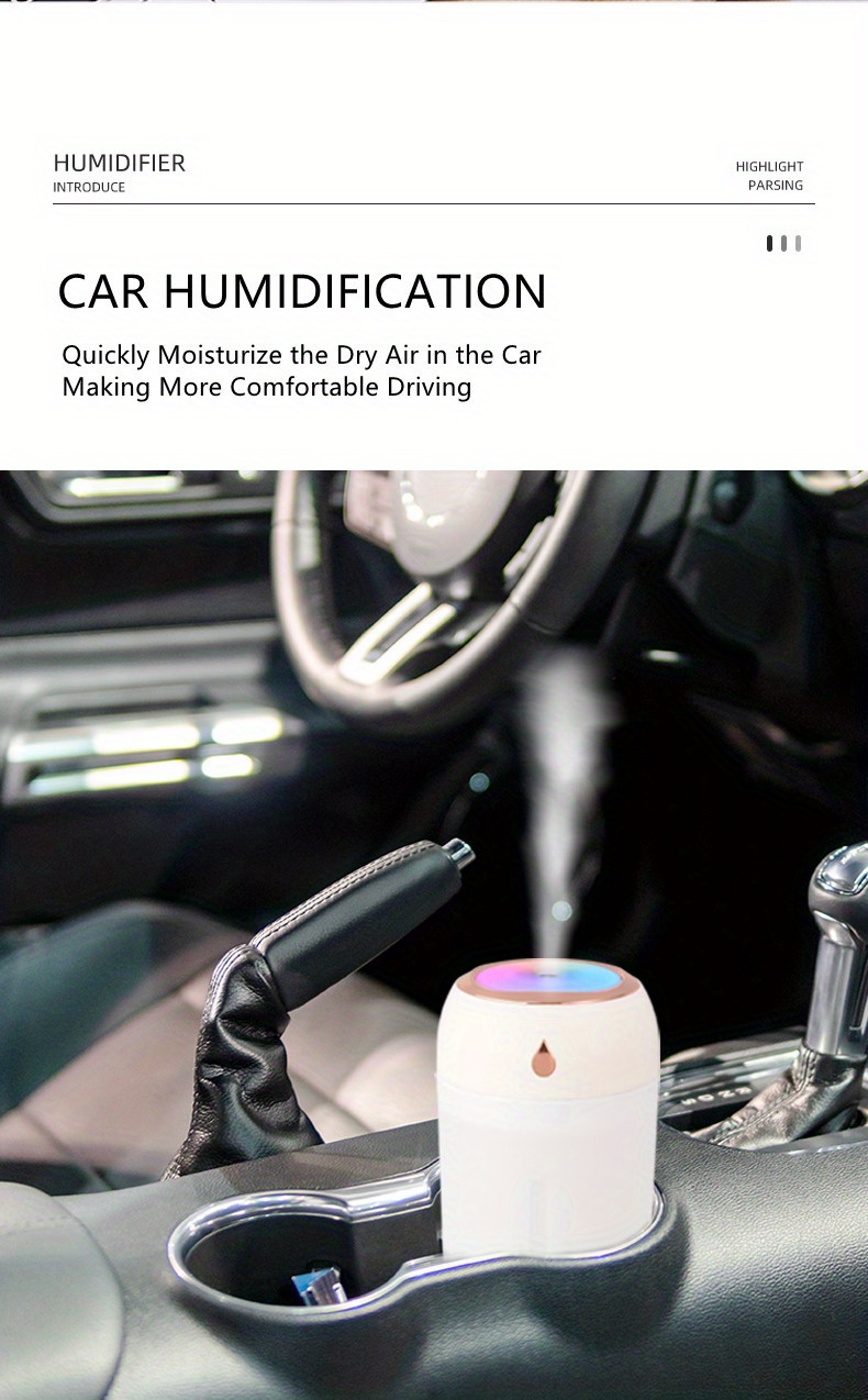 Portable USB Cool Mist Humidifier — Quiet & Compact Design