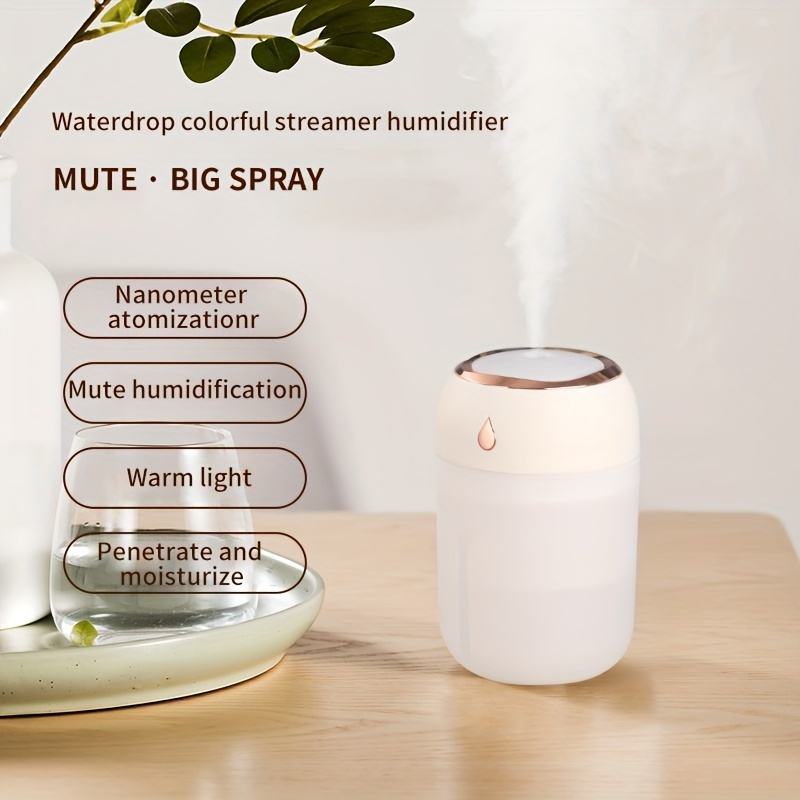 Portable USB Cool Mist Humidifier — Quiet & Compact Design