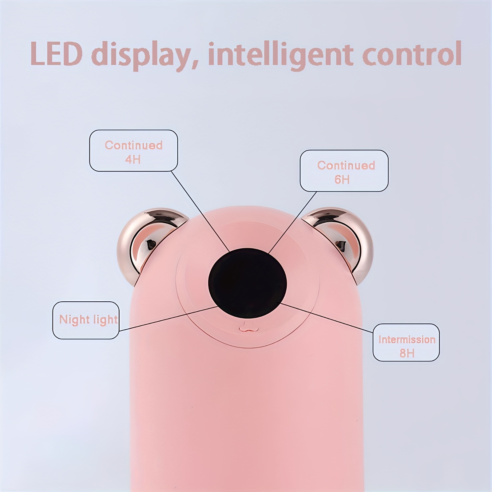 LED灯光狗狗加湿器细节图 3