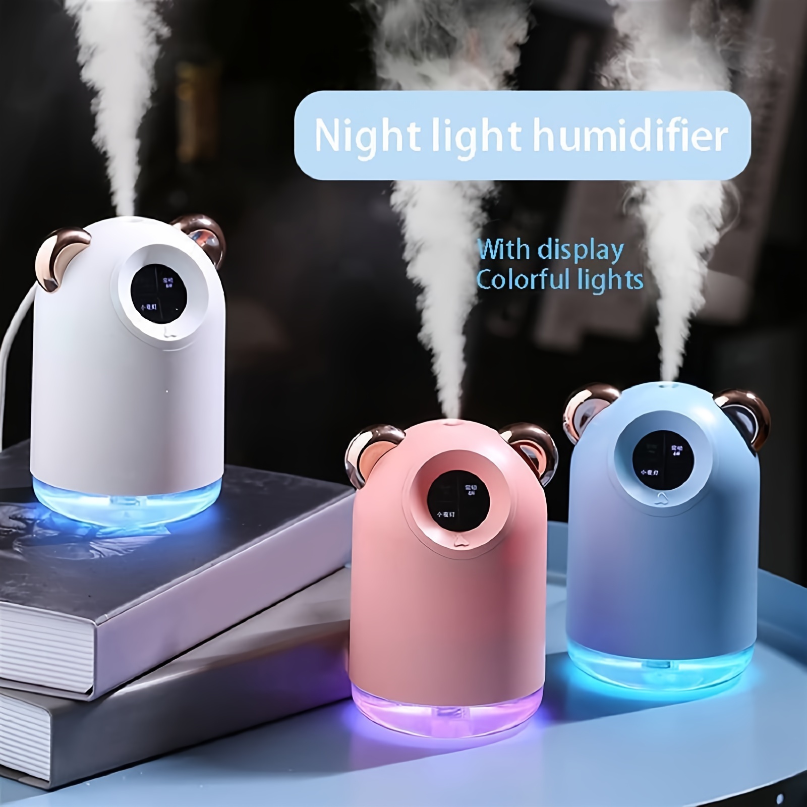 狗狗造型USB加湿器（带LED灯及数码显示屏）