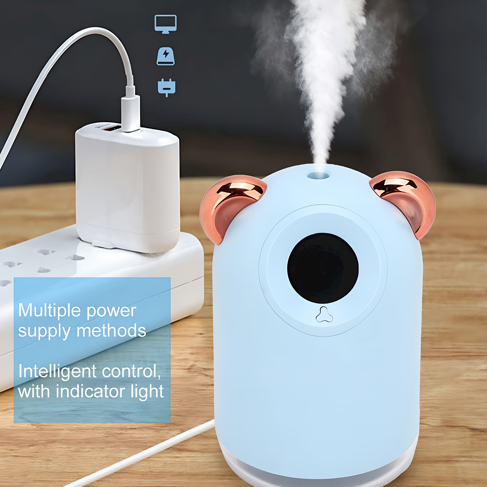 狗狗造型USB加湿器（带LED灯及数码显示屏）