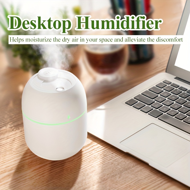 USB Desktop Humidifier with 7-Color LED Ambient Light