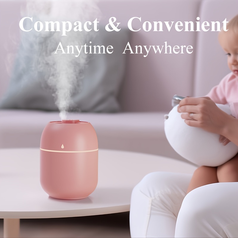 USB Desktop Humidifier with 7-Color LED Ambient Light