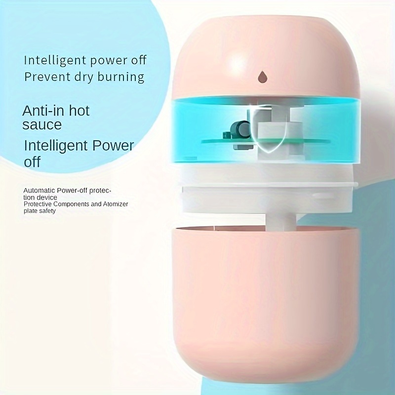 Compact 7.44 oz USB car & indoor humidifier in desk setup